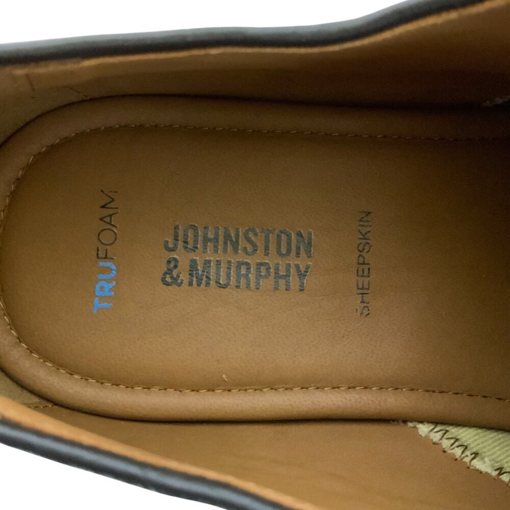 Johnston & Murphy Hennings Cap Toe Oxfords Mens 11M Brown Leather TruFoam Sole - Picture 6 of 11